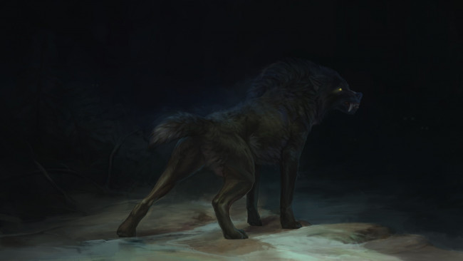 Обои картинки фото фэнтези, оборотни, волк, оборотень, клыки
