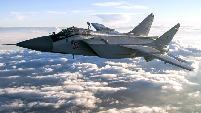 Обои картинки фото миг-31 бм, авиация, боевые самолёты, foxhound, миг31, бм, двухместный, сверхзвуковой, высотный, всепогодный, истребитель-перехватчик, дальнего, радиуса, действия
