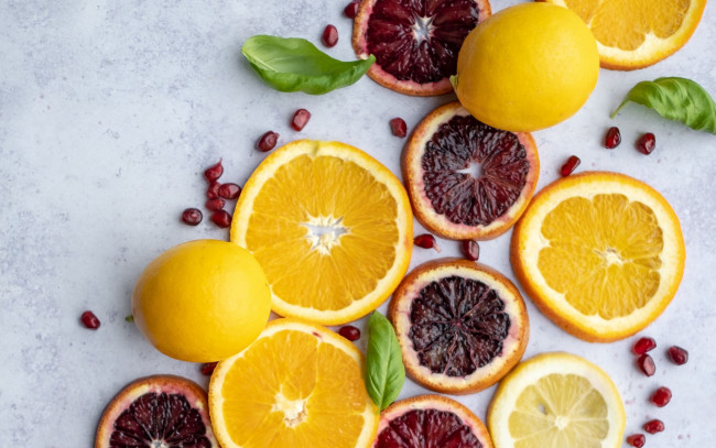 Обои картинки фото еда, цитрусы, лимон, апельсин, грейпфрут