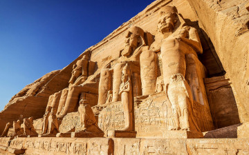 Картинка города -+исторические +архитектурные+памятники абу симбел западный берег нил египет храм царицы нефертари