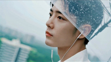 Картинка мужчины xiao+zhan лицо зонт