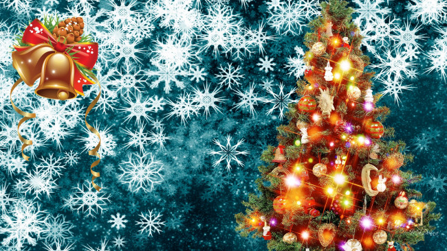 Обои картинки фото праздничные, Ёлки, украшения, новый, год, елка