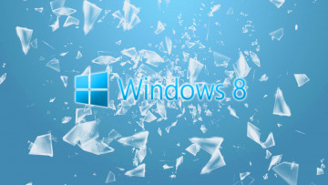 Картинка компьютеры windows+8 стекло система операционная синий компьютер осколки 8 windows hi-tech