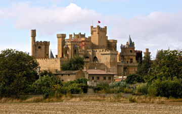 Картинка castillo+real+de+olite города замки+франции фортпост