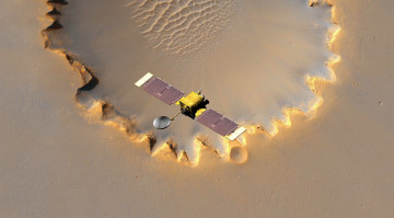 Картинка mars космос космические+корабли +космические+станции пейзаж спутник грунт станция victoria ландшафт пространство планета кратер вид поверхность