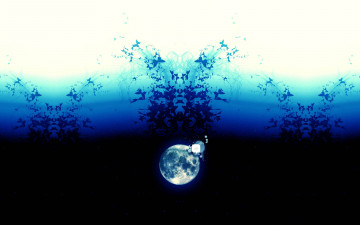 Картинка 3д+графика атмосфера настроение+ atmosphere+ +mood+ планета бабочки
