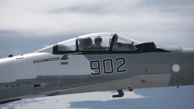 Обои картинки фото су-35, авиация, боевые самолёты, су35, кабина, истребитель, военная