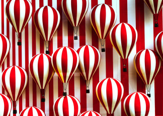 Картинка авиация воздушные+шары+дирижабли шары полоски