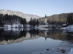 Картинка slovenia bohinj города пейзажи