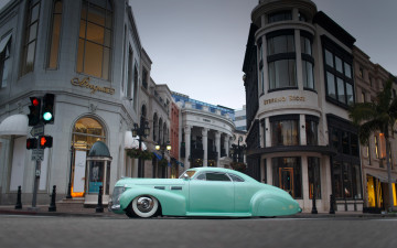 обоя автомобили, custom classic car, blue, car, classic