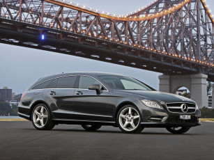 Картинка автомобили mercedes-benz package sports amg shooting brake 250 cdi cls темный x218 au-spec