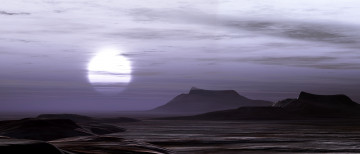 Картинка 3д+графика атмосфера настроение+ atmosphere+ +mood+ поверхность планета горы