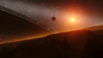 Картинка 3д+графика атмосфера настроение+ atmosphere+ +mood+ планеты звезды вселенная