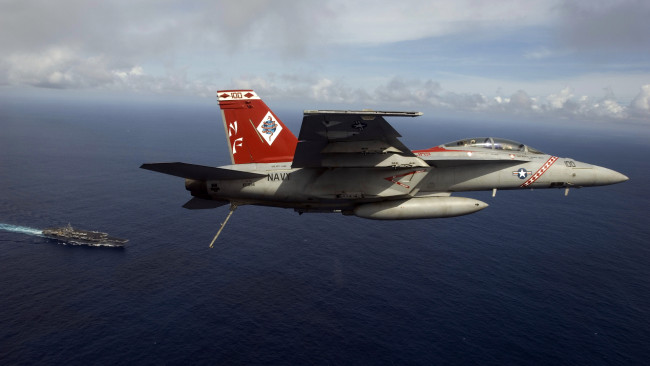 Обои картинки фото авиация, боевые самолёты, нато, военно, воздушные, силы, открытое, море