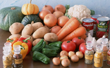 обоя еда, овощи, томаты, помидоры, картошка, морковь, лук