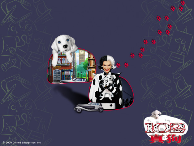 Обои картинки фото мультфильмы, 102, dalmatians