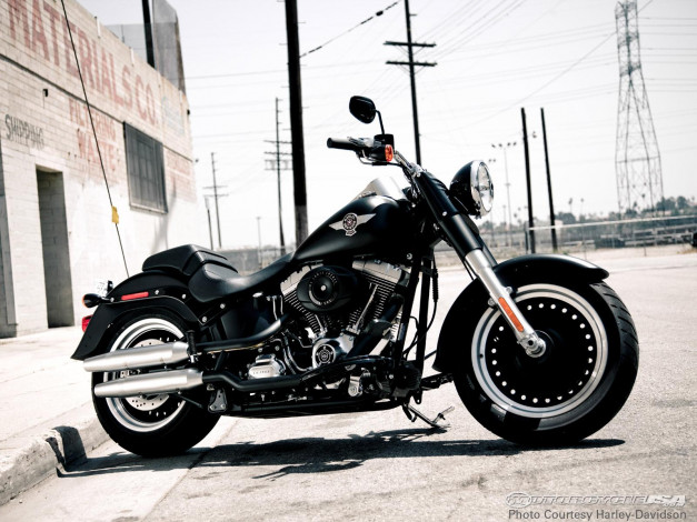 Обои картинки фото 2010, fatboy, lo, мотоциклы, harley, davidson