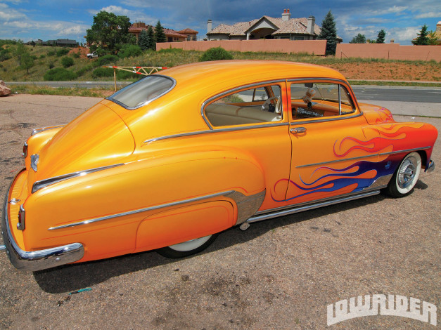 Обои картинки фото 1952, chevrolet, torpedo, fastback, автомобили, custom, classic, car