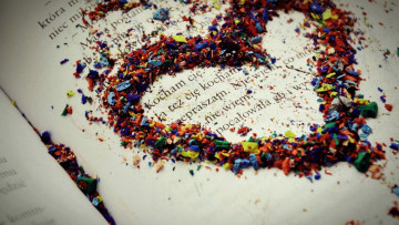 обоя праздничные, день святого валентина,  сердечки,  любовь, бумага, любовь, стружка, надпись, разноцветные