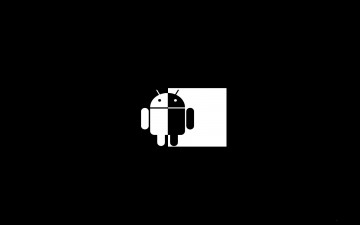 Картинка компьютеры android андроид фон робот ЧЁрный