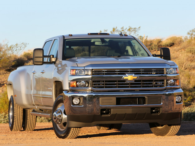 Обои картинки фото автомобили, chevrolet, crew, ltz, z71, 2014, cab, 2500, hd, silverado