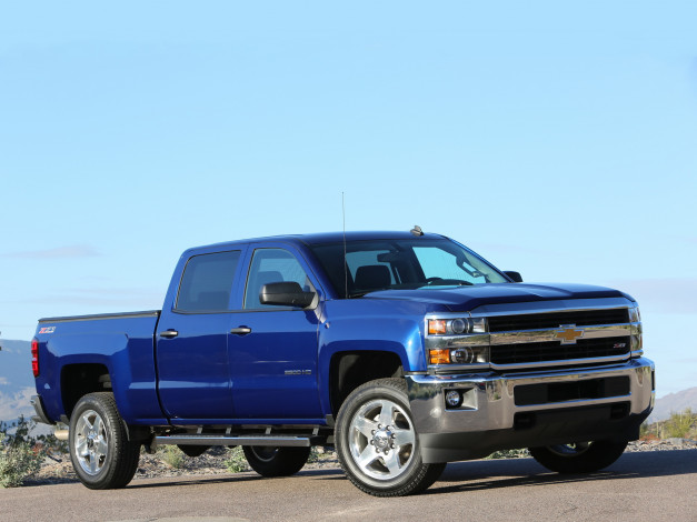 Обои картинки фото автомобили, chevrolet, silverado, 2014, cab, crew, ltz, z71, 2500, hd