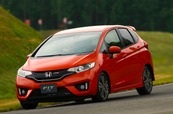 Картинка автомобили honda красный 2013г fit rs