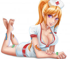 Картинка разное арты фон взгляд девушка насекомие медсестра