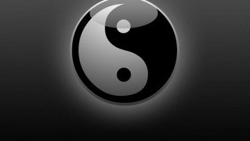 Картинка 3д+графика инь-Янь+ yin+yang фон логотип