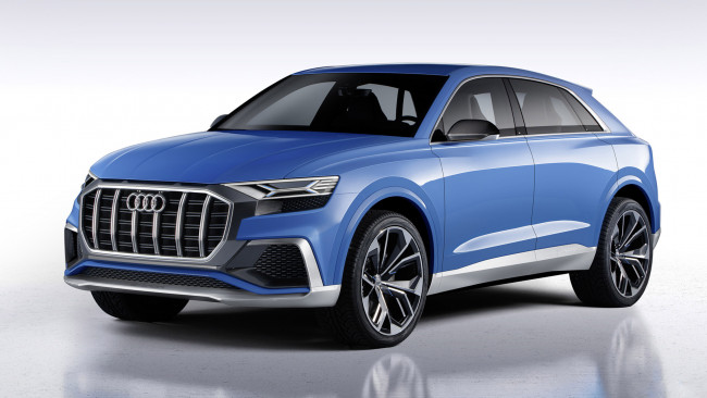 Обои картинки фото audi q8 concept 2017, автомобили, audi, 2017, concept, q8