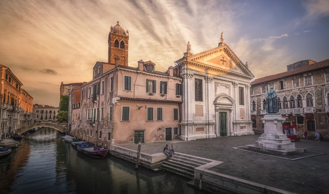 Обои картинки фото church chiesa di santa fosca in venice, города, венеция , италия, храм
