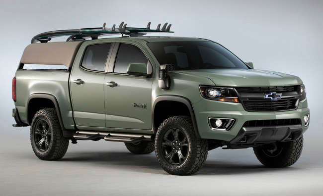 Обои картинки фото chevrolet colorado z71 hurley concept 2017, автомобили, chevrolet, hurley, concept, z71, colorado, 2017