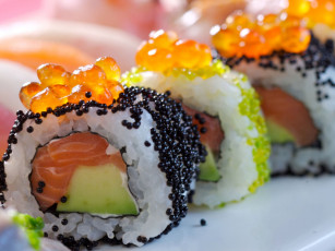 Картинка еда рыба +морепродукты +суши +роллы кухня роллы японская икра ассорти суши