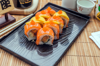 Картинка еда рыба +морепродукты +суши +роллы ассорти суши японская роллы кухня