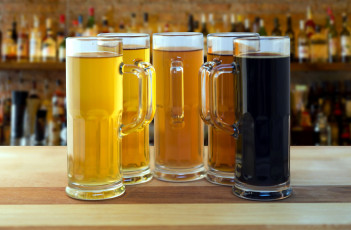 Картинка еда напитки +пиво бокалы ассорти пиво