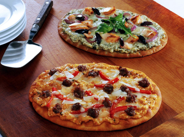 Обои картинки фото еда, пицца, ассорти