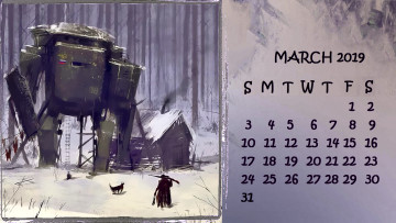 Картинка календари фэнтези дом механизм сооружение
