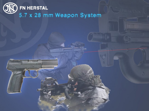 Обои картинки фото fn, herstal, 7x28, weapon, system, оружие, пистолеты