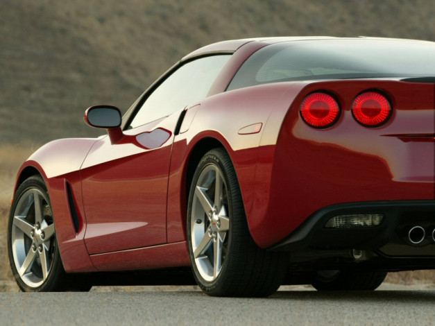 Обои картинки фото corvette, c6, 2005, автомобили, фрагменты, автомобиля