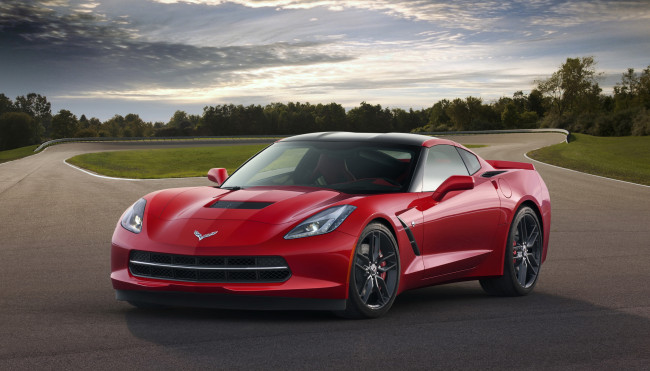 Обои картинки фото 2014, chevrolet, corvette, c7, stingray, автомобили