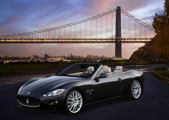 Обои картинки фото 2009, maserati, grancabrio, автомобили