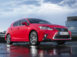 Картинка автомобили lexus ct 200h f-sport uk-spec 2014 красный