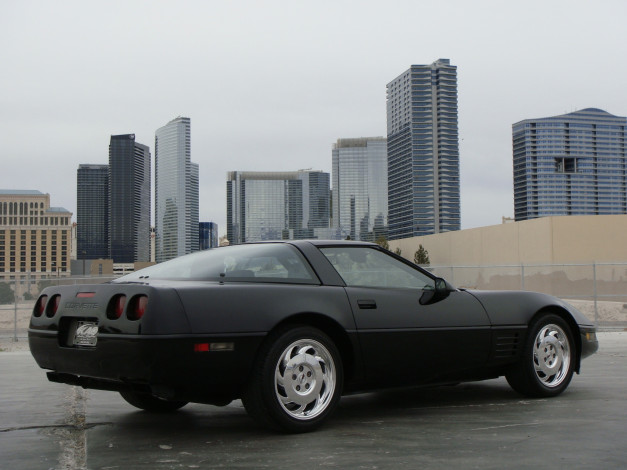 Обои картинки фото автомобили, corvette, c4, coupe, 1991