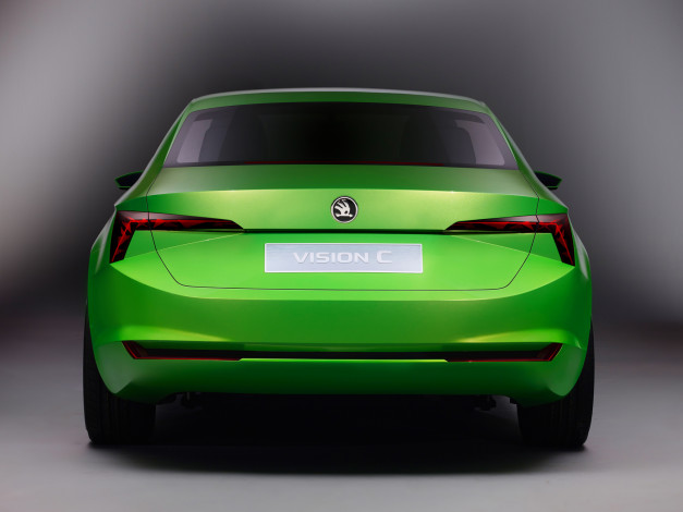 Обои картинки фото skoda visionc concept, автомобили, 3д, concept