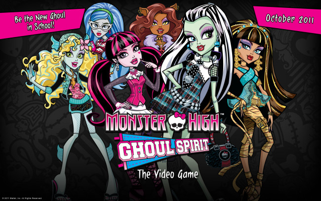 Обои картинки фото monster high, мультфильмы, - monster high, персонажи, монстры, девушки, monster, high