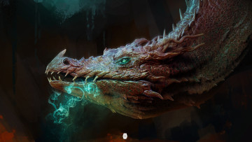 Картинка фэнтези драконы профиль