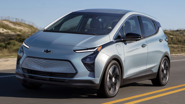 Обои картинки фото chevrolet bolt ev 2022, автомобили, chevrolet, bolt, ev, 2022