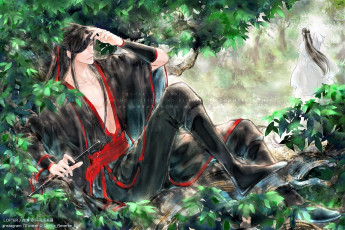 Картинка аниме mo+dao+zu+shi вэй усянь лань ванцзы повязка дерево