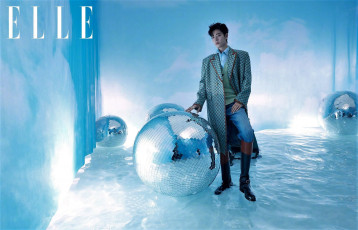 Картинка мужчины xiao+zhan пальто сапоги шары лед