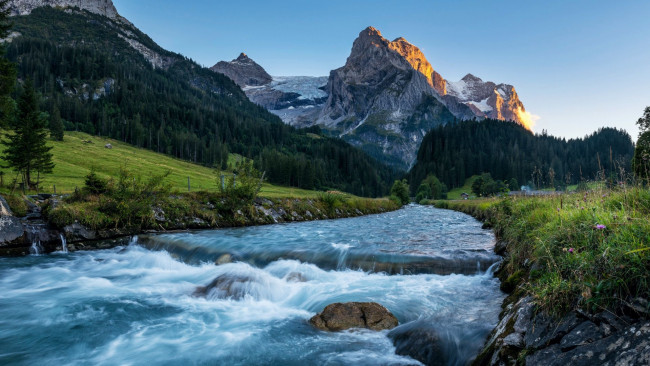 Обои картинки фото reichenbach river, bernese oberland, switzerland, природа, реки, озера, reichenbach, river, bernese, oberland